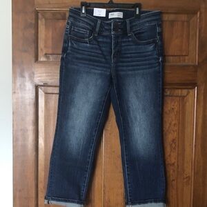 Buckle Dark Blue Ankle Jeans